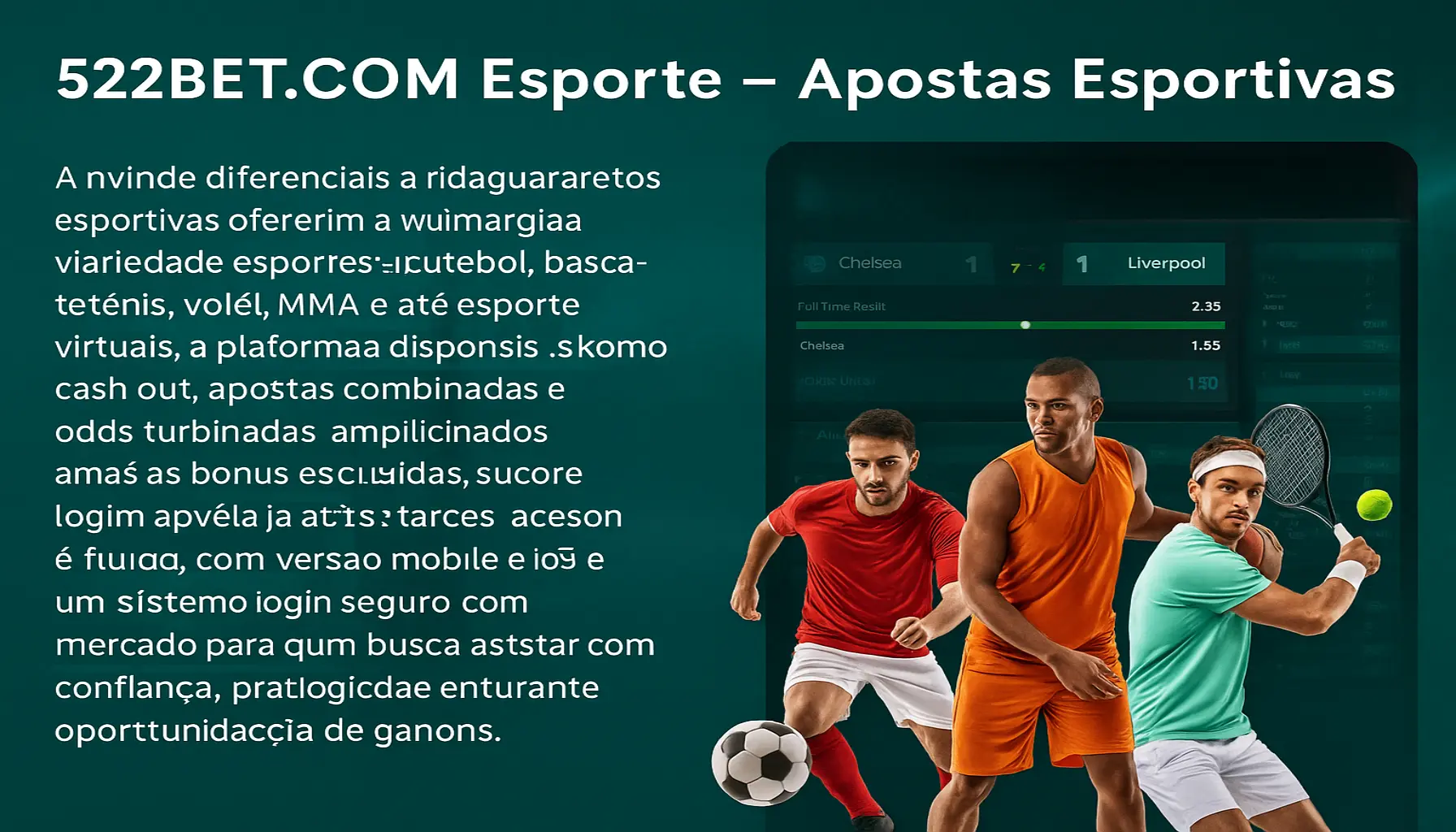 Apostas esportivas no cassino online 522BET.COM